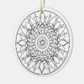 Erwachsene Farbton-Mandala-Verzierung Keramik Ornament (Links)