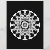 Erwachsene Farbton-Schwarzweiss-Mandala Flyer (Vorne)