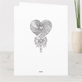 Erwachsene Farbtonkarte Liebe-HerzValentine Karte (Rückseite)