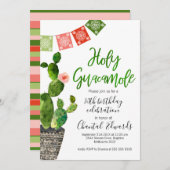 Erwachsene Fiesta zum Geburtstag Einladung (Vorne/Hinten)