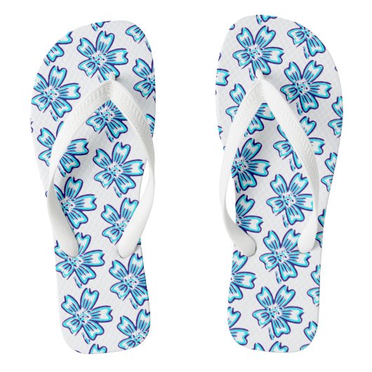 Erwachsene Flip Flops-Blume Flip Flops Badesandalen (Fußbett)