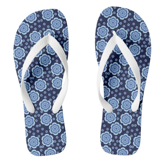 Erwachsene Flip Flops, breite Streifen Badesandalen (Fußbett)