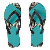 Erwachsene Flip Flops, breite Streifen Badesandalen (Fußbett)