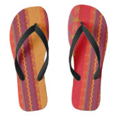 Erwachsene Flip Flops, breite Streifen Badesandalen (Fußbett)
