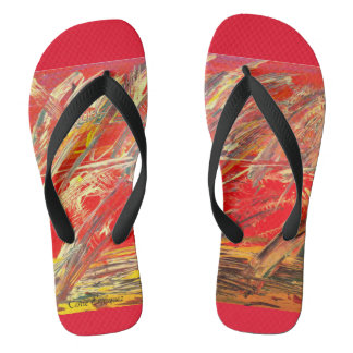  Erwachsene Flip Flops, breite Streifen Badesandalen