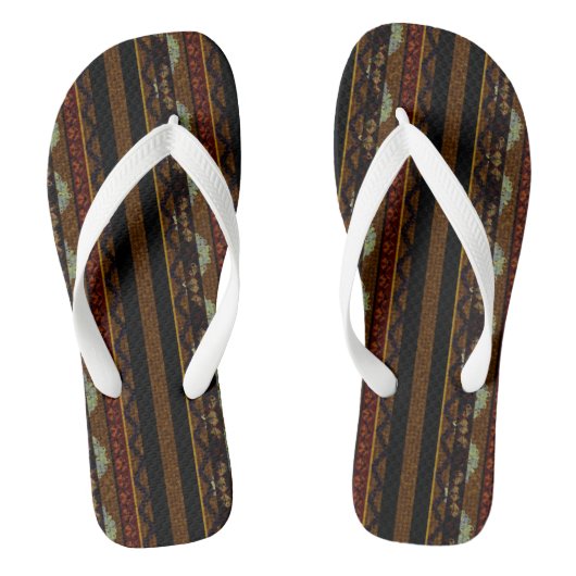 Erwachsene Flip Flops, breite Streifen Badesandalen (Fußbett)