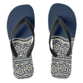 Erwachsene Flip Flops, breite Streifen Badesandalen (Fußbett)