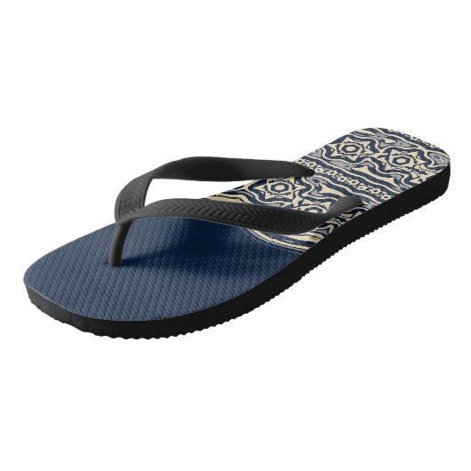 Erwachsene Flip Flops, breite Streifen Badesandalen (Schrägansicht)
