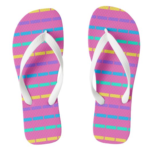 Erwachsene Flip Flops, breite Streifen Badesandalen (Fußbett)