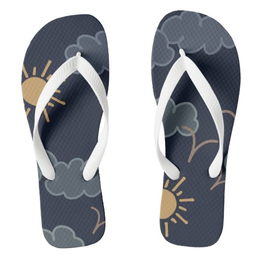 Erwachsene Flip Flops, breite Streifen Badesandalen (Fußbett)