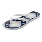 Erwachsene Flip Flops, breite Streifen Badesandalen (Schrägansicht)