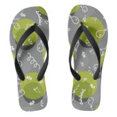 Erwachsene Flip Flops, breite Streifen Badesandalen (Fußbett)