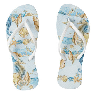 Erwachsene Flip Flops, Fun Beach Vacation Muster Badesandalen