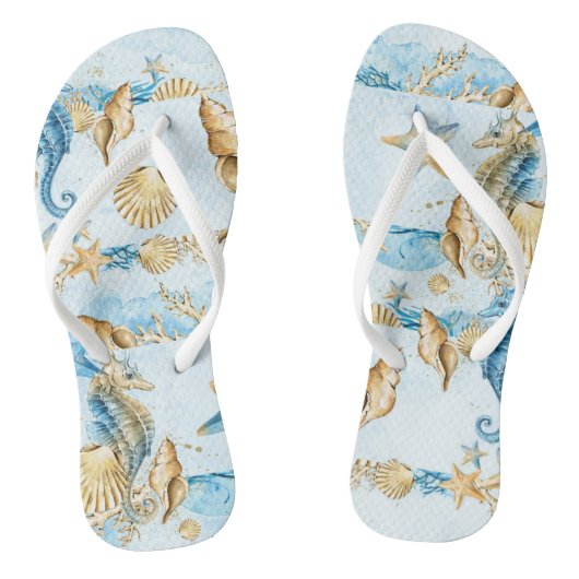 Erwachsene Flip Flops, Fun Beach Vacation Muster Badesandalen (Fußbett)