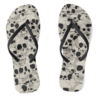 Erwachsene Flip Flops, Halloween Print Badesandalen
