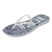 Erwachsene Flip Flops "Lavender/Beach bitte" Badesandalen (Schrägansicht)
