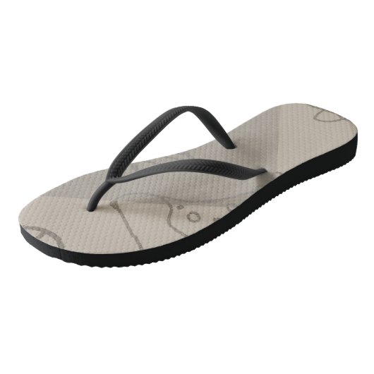 Erwachsene Flip Flops, Slim Rips Badesandalen (Schrägansicht)