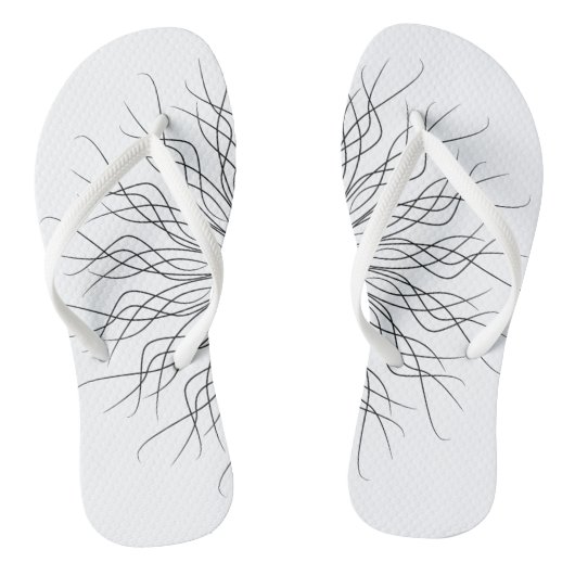 Erwachsene Flip Flops, Slim Rips Badesandalen (Fußbett)