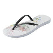Erwachsene Flip Flops, Slim Rips Badesandalen (Schrägansicht)