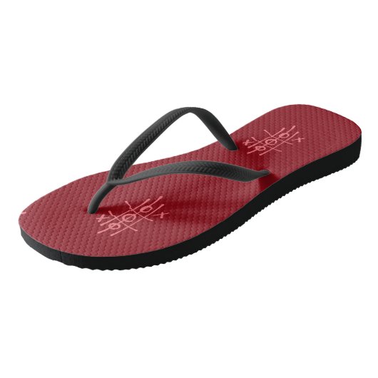 Erwachsene Flip Flops, Slim Rips Badesandalen (Schrägansicht)