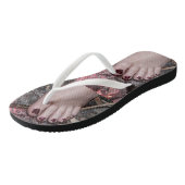 Erwachsene Flip Flops, Slim Rips Badesandalen (Schrägansicht)