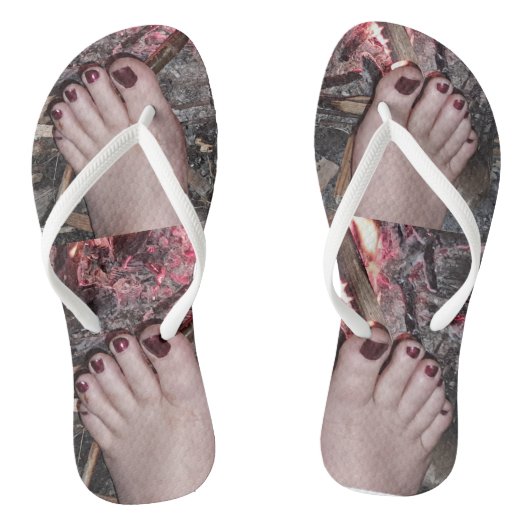 Erwachsene Flip Flops, Slim Rips Badesandalen (Fußbett)