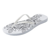 Erwachsene Flip Flops, Slim Rips Badesandalen (Schrägansicht)