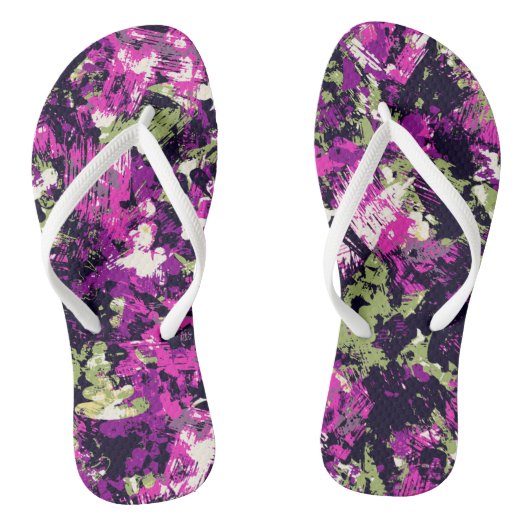 Erwachsene Flip Flops, Slim Rips Badesandalen (Fußbett)