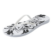 Erwachsene Flip Flops, Slim Rips Badesandalen (Schrägansicht)