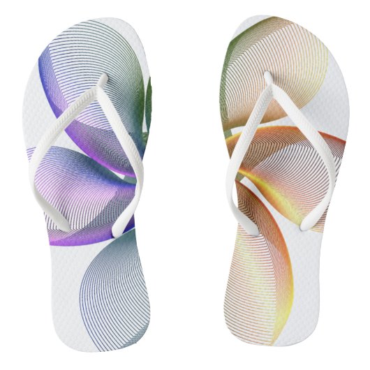 Erwachsene Flip Flops, Slim Rips Badesandalen (Fußbett)
