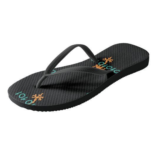 Erwachsene Flip Flops, Slim Rips Badesandalen (Schrägansicht)