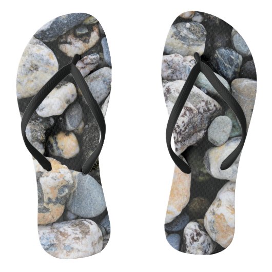 Erwachsene Flip Flops, Slim Rips Badesandalen (Fußbett)