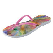 Erwachsene Flip Flops, Slim Rips Badesandalen (Schrägansicht)
