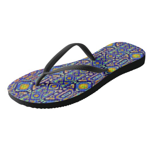 Erwachsene Flip Flops, Slim Rips Badesandalen (Schrägansicht)