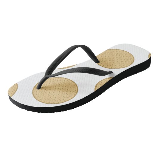 Erwachsene Flip Flops, Slim Rips Badesandalen (Schrägansicht)