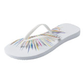 Erwachsene Flip Flops, Slim Rips Badesandalen (Schrägansicht)