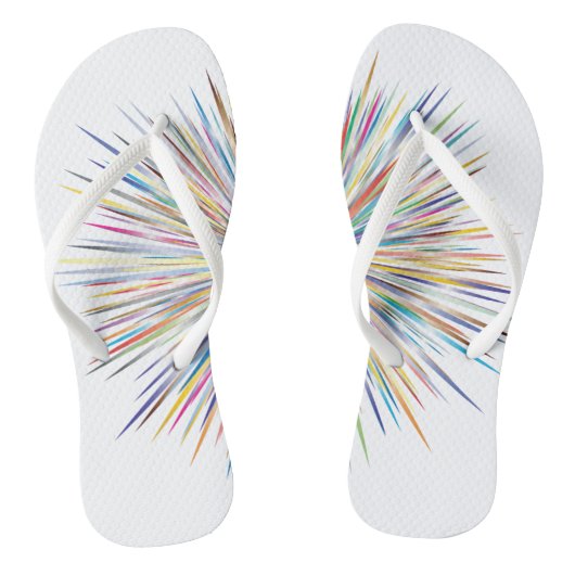 Erwachsene Flip Flops, Slim Rips Badesandalen (Fußbett)