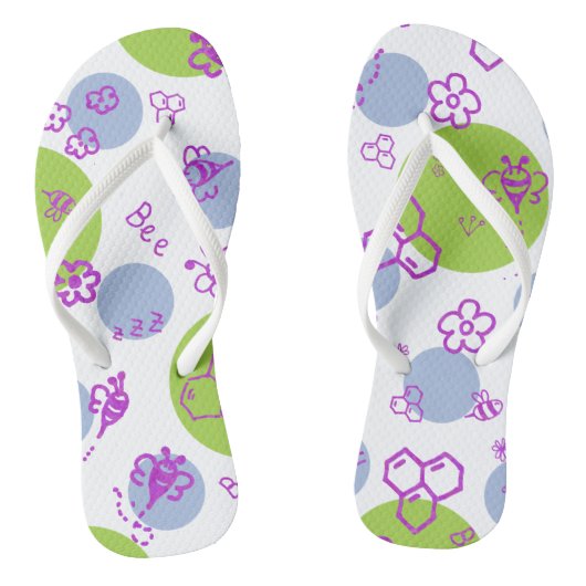 Erwachsene Flip Flops, Slim Rips Badesandalen (Fußbett)