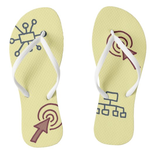 Erwachsene Flip Flops, Slim Rips Badesandalen (Fußbett)