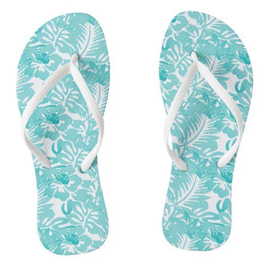 Erwachsene Flip Flops-Tropical Blume Badesandalen (Fußbett)