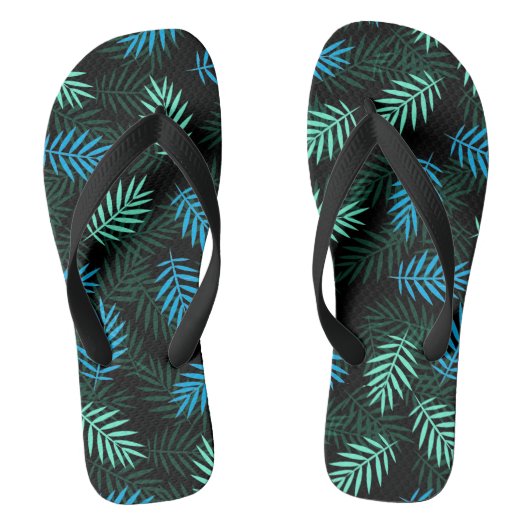 Erwachsene Flip Flops-Tropical Palm Flip Flops Badesandalen (Fußbett)