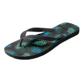 Erwachsene Flip Flops-Tropical Palm Flip Flops Badesandalen (Schrägansicht)