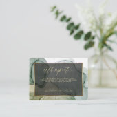 Erwachsene fordern nur erdige Grüntöne Abstrakt fl Begleitkarte (Stehend Vorderseite)