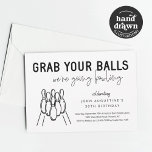 Erwachsene Funny Bowling Party Einladung<br><div class="desc">Adult Funny Bowling Party Einladung - Handgezeichnete Grafiken in einem lustigen Design.</div>