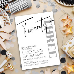 Erwachsene Geburtstag 21 22 23 24 25 26 27 28 29 Einladung