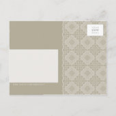 ERWACHSENE GEBURTSTAG EINLADUNG: gemustert L2 Einladungspostkarte (Rückseite)