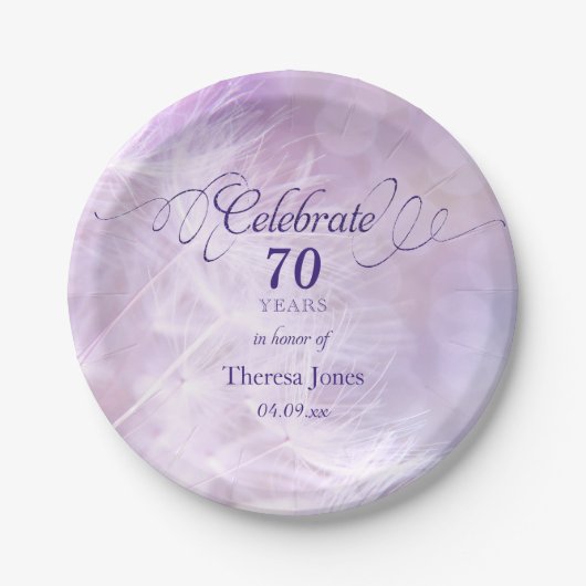 Erwachsene Geburtstags-Party-Gewohnheit 7 Pappteller (Vorderseite)