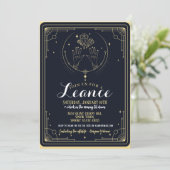 Erwachsene Geburtstagsparty Einladung (Stehend Vorderseite)