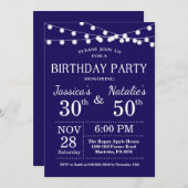 Erwachsene Gemeinsame Geburtstagspartei Einladung  (Vorne/Hinten)