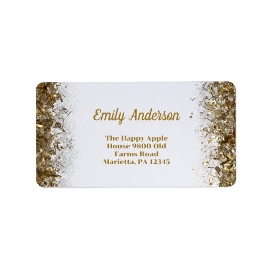 Erwachsene Gemeinsame Geburtstagspartei | White Go Adressaufkleber (Vorne)